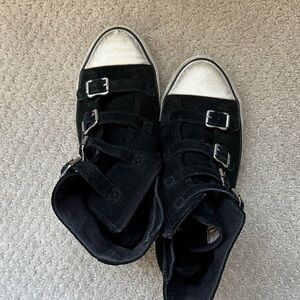 Ash Black High-Top Sneakers